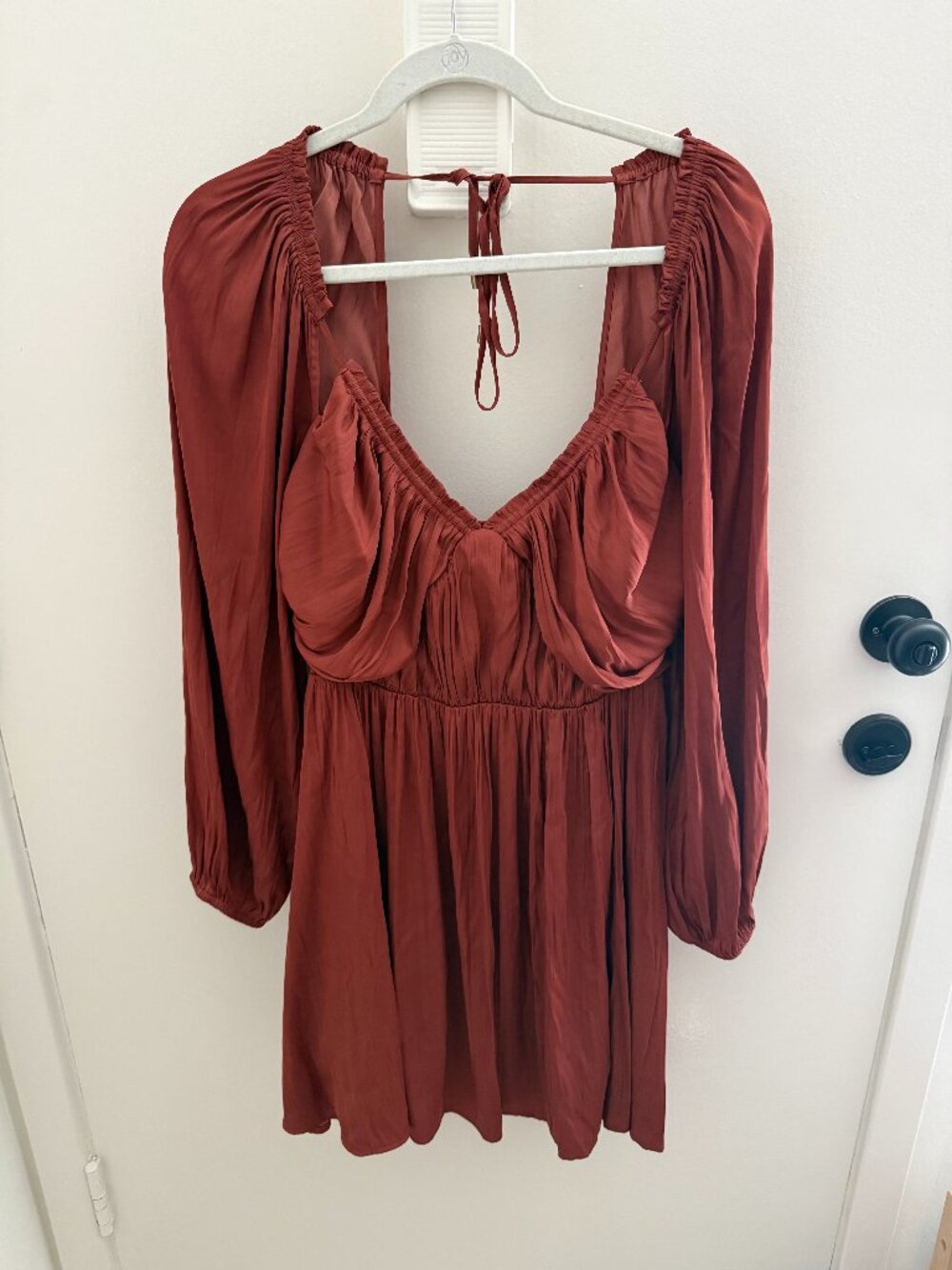 Orange Long Sleeve Dress